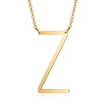 Stainless Steel Fashion Polishing Letter Necklace sku image 51