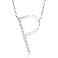 Stainless Steel Fashion Polishing Letter Necklace sku image 16