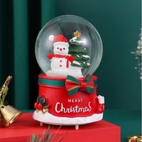 Creative Christmas Snow Decoration Glowing Crystal Ball Music Box sku image 11