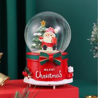 Creative Christmas Snow Decoration Glowing Crystal Ball Music Box sku image 16