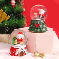 Creative Christmas Snow Decoration Glowing Crystal Ball Music Box main image 2