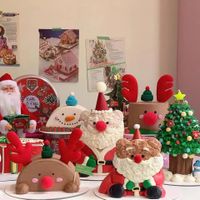 Christmas Cartoon Paper Party Cake Decorating Supplies 1 Set main image 5