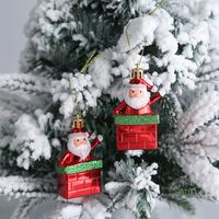 Weihnachten Mode Weihnachtsmann Süssigkeit Kunststoff Gruppe Hängende Ornamente 2-teiliges Set sku image 32
