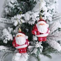 Christmas Fashion Santa Claus Candy Plastic Party Hanging Ornaments 2 Piece Set sku image 17