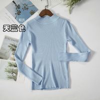 Women's Sweater Long Sleeve Sweaters & Cardigans Fashion Solid Color sku image 20