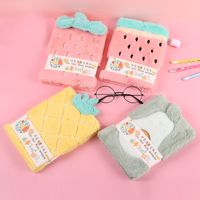 New Cute Fruit A5 Plush Hand Account Diary Notepad 1 Piece main image 1