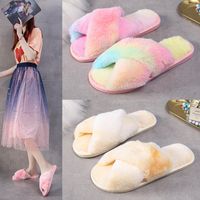 Women's Casual Solid Color Open Toe Cotton Slippers main image 1