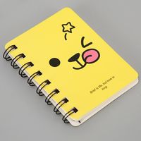 Cute Expression Coil Portable Pocket Stationery Cartoon Notebook 1 Piece sku image 6