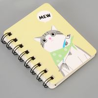 Cute Expression Coil Portable Pocket Stationery Cartoon Notebook 1 Piece sku image 2