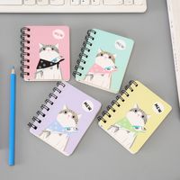 Cute Expression Coil Portable Pocket Stationery Cartoon Notebook 1 Piece main image 1
