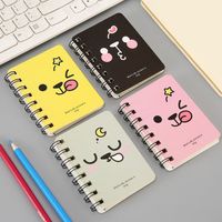 Cute Expression Coil Portable Pocket Stationery Cartoon Notebook 1 Piece main image 2