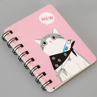 Cute Expression Coil Portable Pocket Stationery Cartoon Notebook 1 Piece sku image 1