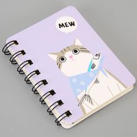 Cute Expression Coil Portable Pocket Stationery Cartoon Notebook 1 Piece sku image 4