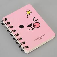 Cute Expression Coil Portable Pocket Stationery Cartoon Notebook 1 Piece sku image 5