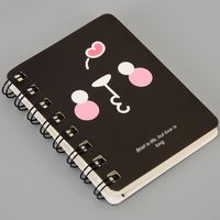 Cute Expression Coil Portable Pocket Stationery Cartoon Notebook 1 Piece sku image 8