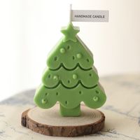 Christmas Fashion Christmas Tree Star Wax Festival Candle 1 Piece sku image 3