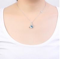 Elegant Star Alloy Gold Plated Crystal Women's Necklace main image 2