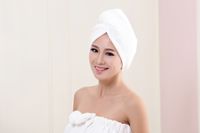 Fashion Solid Color Synthetic Fibre Hair-drying Cap sku image 2