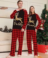 Fashion Letter Deer Cotton Blend Polyester Pants Sets Family Matching Outfits main image 2