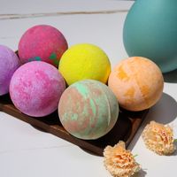 Colorful Aromatherapy Salt Cleansing Moisturizing Bubble Bath Balls sku image 3