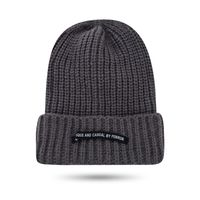 Unisex Fashion Solid Color Patch Eaveless Wool Cap sku image 3