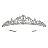 Simple Hair Hoop Water Drop Diamond Crown Retro Palace Wind Branch Vine Crown Wedding Dress Head Jewelry sku image 2