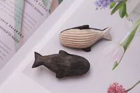 Cute Wooden Small Animal Ornaments Pendants Cartoon Cute Wood Carving sku image 3