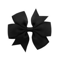 Fashion Solid Color Bow Knot Cloth Hair Clip 1 Piece sku image 4