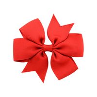 Fashion Solid Color Bow Knot Cloth Hair Clip 1 Piece sku image 9