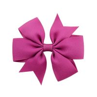 Fashion Solid Color Bow Knot Cloth Hair Clip 1 Piece sku image 27
