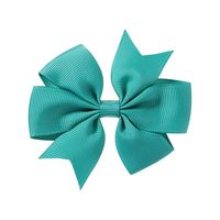 Fashion Solid Color Bow Knot Cloth Hair Clip 1 Piece sku image 42
