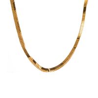 Vintage-stil Geometrisch Titan Stahl Überzug Vergoldet Halskette 1 Stück main image 3