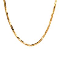Vintage-stil Geometrisch Titan Stahl Überzug Vergoldet Halskette 1 Stück main image 2