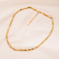 Vintage-stil Geometrisch Titan Stahl Überzug Vergoldet Halskette 1 Stück main image 5