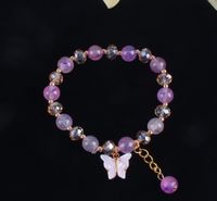 Fashion Butterfly Glass Beaded Women's Bracelets sku image 4