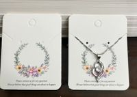 100 Pieces Of Long Necklace Bracelet Simple Cartoon Packaging Cardboard sku image 6