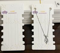 100 Pieces Of Long Necklace Bracelet Simple Cartoon Packaging Cardboard sku image 13
