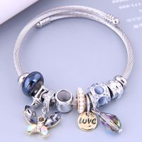 Moda Nudo De Lazo Metal Enchapado Piedras Preciosas Artificiales Mujeres Brazalete sku image 3