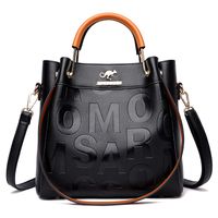 Medium All Seasons Pu Leather Elegant Fashion Shoulder Bag Handbag Tote Bag sku image 1