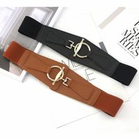Fashion Solid Color Pu Leather Alloy Women's Leather Belts main image 5