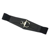Fashion Solid Color Pu Leather Alloy Women's Leather Belts main image 2