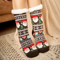 Women's Sweet Christmas Hat Santa Claus Snowman Acetate Fibre Polyester Cotton Ankle Socks sku image 25