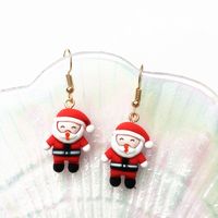 Ethnic Style Christmas Tree Santa Claus Snowman Resin Women's Drop Earrings 1 Pair main image 4