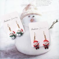 Ethnic Style Christmas Tree Santa Claus Snowman Resin Women's Drop Earrings 1 Pair main image 2