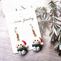 Ethnic Style Christmas Tree Santa Claus Snowman Resin Women's Drop Earrings 1 Pair sku image 2