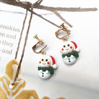 Ethnic Style Christmas Tree Santa Claus Snowman Resin Women's Drop Earrings 1 Pair sku image 6