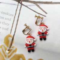 Ethnic Style Christmas Tree Santa Claus Snowman Resin Women's Drop Earrings 1 Pair sku image 5