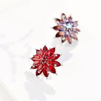 Classic Style Snowflake Alloy Inlay Artificial Crystal Women's Brooches 1 Piece main image 1