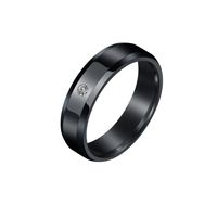 Fashion 6mm Beveled Glossy Rhinestone Couple Ring Nhhf127475 sku image 6