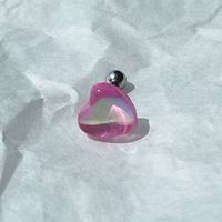 Simple Style Heart Shape Artificial Crystal Plating Women's Ear Studs 1 Piece sku image 18